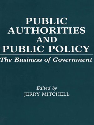 cover image of Public Authorities and Public Policy